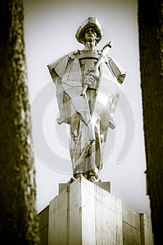 Statue of Juraj Janosik - slovak highwayman