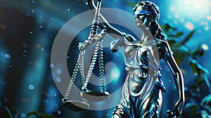 The Statue of Justice.AI generated image