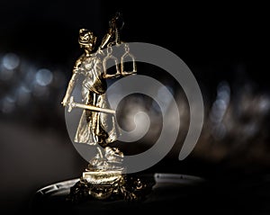 Statue of justice, Law concept,