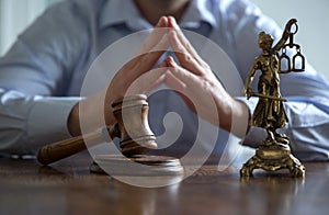 Statue of justice, Law concept,