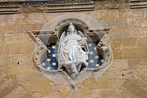 Statue of Justice at Loggia dei Lanzi, Florence, Italy photo