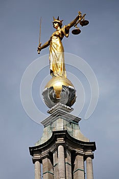 Statue of Justice, Old Bailey, London