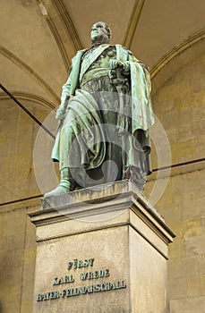 Statue of Karl Wrede Feldmarschall of Bayern