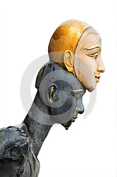 Statue of khon isolated