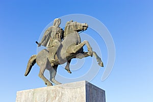 Statue of King Alexander the Great in Thessaloniki, Greece