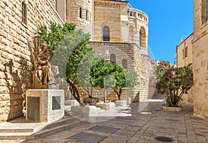 Statue of King david in Jerusalem.