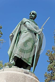 Statue of King Dom Afonso Henriques in Guimaraes
