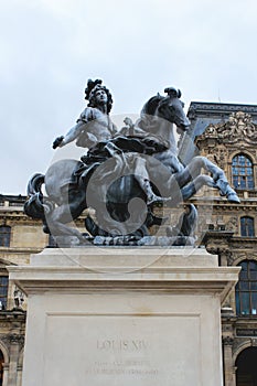 Statue of the King of France, Louis XIV, in Paris