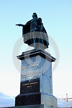 Statue of king Gustaf III in Stockholm, Sweden