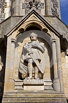 King Harold Statue at Waltham Abbey Church