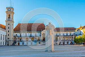 Statue of King Joao III at the university of Coimbra, Portugal