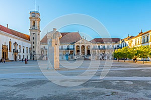 Statue of King Joao III at the university of Coimbra, Portugal