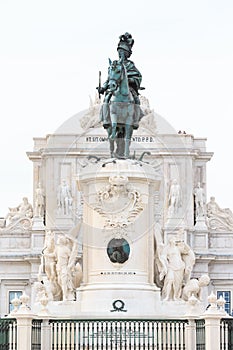 Statue of King Jose I at the Commerce Square (Praca do Comercio)