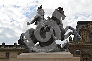 Statue of King Louis XIV at Musee de Louvre