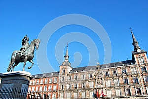 Statue of King Philips III, Plaza Mayor, Madrid