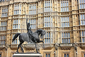 Statue of King Richard I of England in London