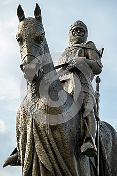 Statue of King Robert the Bruce at the site of BannockBurn, Scotland