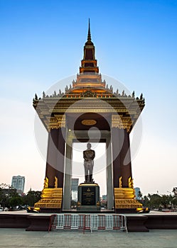 Statue of King Sihanouk,Phnom Penh, Cambodia