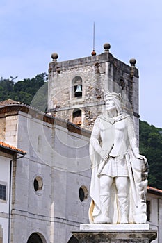 Statue of King Silo in Pravia
