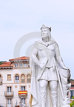 Statue of King Silo in Pravia