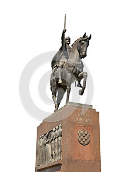 Statue of the King Tomislav in Zagreb, Croatia