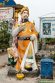 Statue of king at Wang Saen Suk monastery, Bang Saen, Thailand