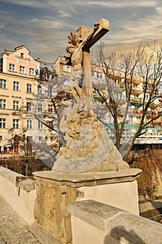 Statue in Klodzko town in Poland