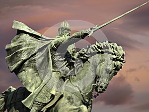 Statue of the knight Cid in Burgos photo