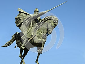 Statue of the knight Cid in Burgos photo