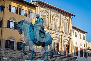 Statue of a knight, Florence, Italy