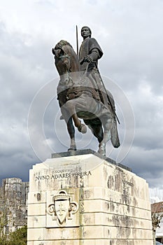 Statue of Knight Nuno Alvares Pereira Batalha Portugal photo