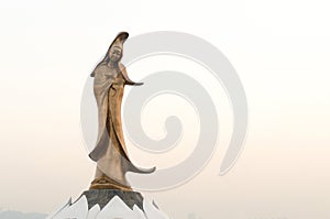 Statue of kun iam macau the goddess of mercy in china
