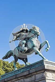 Statue of Kusunoki Masashige outside Tokyo`s Imperial Palace