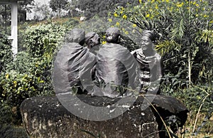 Statue of Lachit Borphukan in jorhat Assam. Memorial honouring general Lachit Borphukan