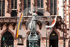 Statue of Lady Justice in Frankfurt am Main