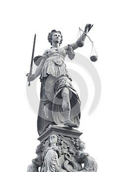 Estatua de dama justicia 