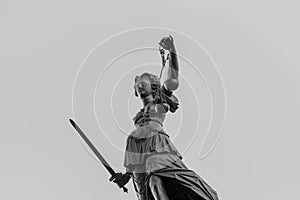 Statue of Lady justice i