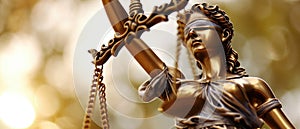 Statue Of Lady Justice Symbolizing Fairness And Impartiality In Legal Systems photo