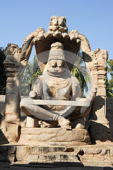 Statue of Lakshmi Narasimha at Hampi on India