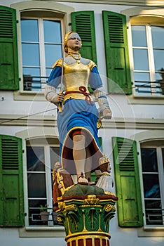 Statue in Lausanne