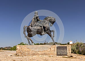 lbn Qasi Statue in Mertola, Alentejo Region of Portugal. photo