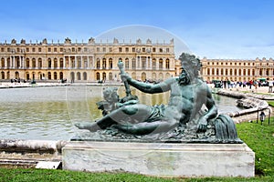 Statue of le Rhone, Versailles, Paris,