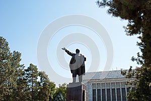 Statue of Lenin in Central Asia