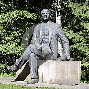 Statue of Lenin in Grutas park