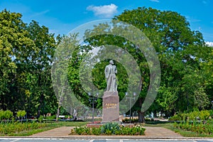 Statue of Lenin in Moldovan town Bender