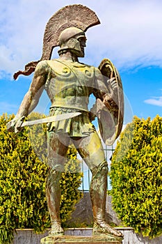 Statue of Leonidas, Sparta, Greece