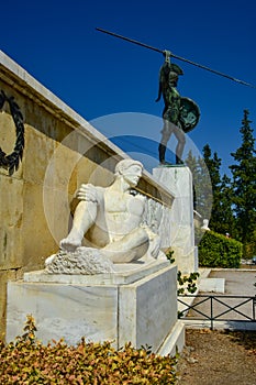 The statue of Leonidas in Thermopylae, Greece