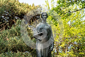 Statue of Lesya Ukrainka at High Park Toronto.