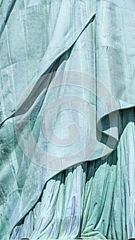 Statue of Liberty abstract closeup background of skirt