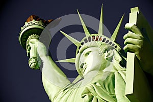 The Statue of Liberty is a colossal copper statue designed by Auguste Bartholdi a French sculptor was built by Gustave Eiffel